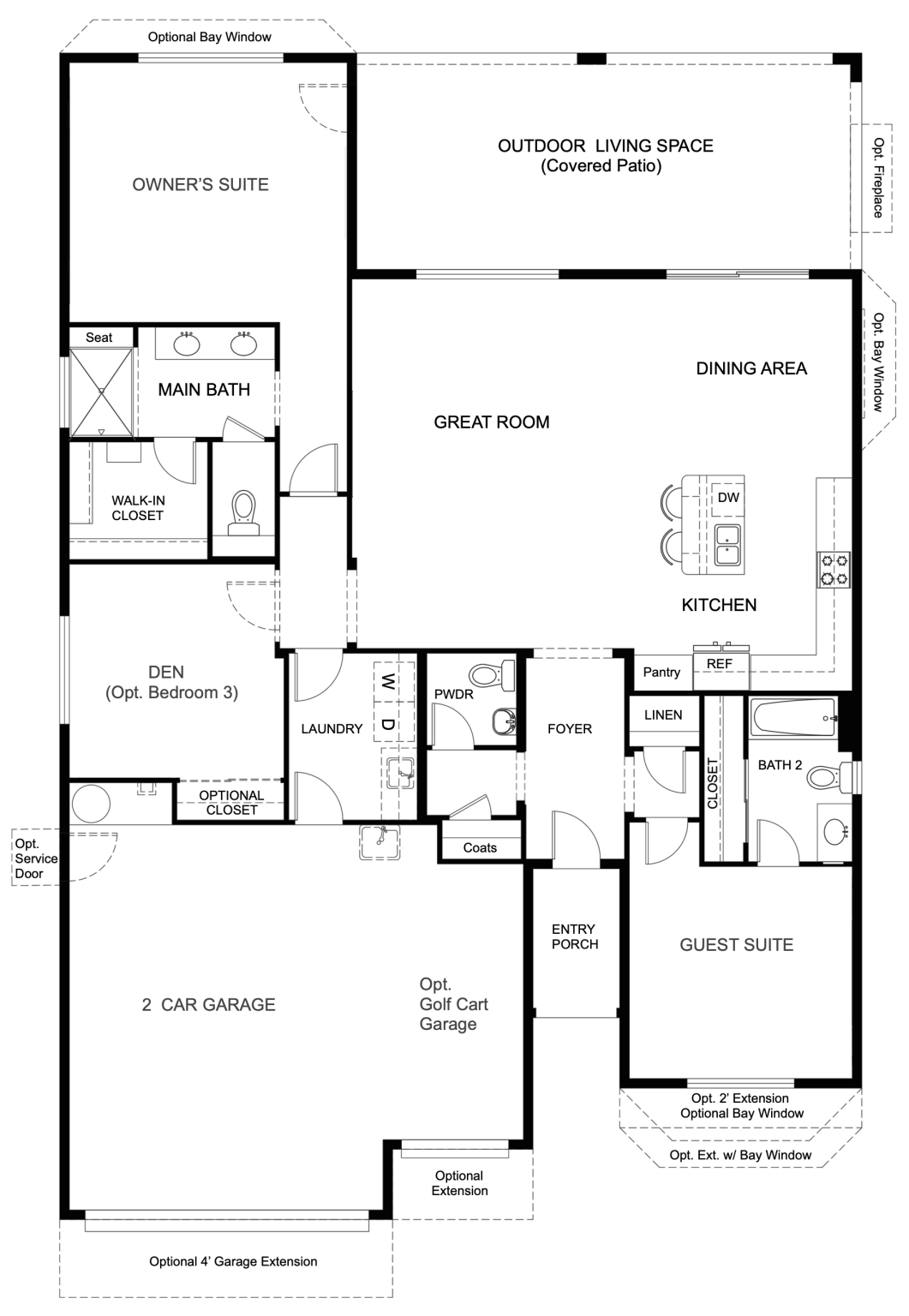 Agave Floor Plan | Quail Creek Homes