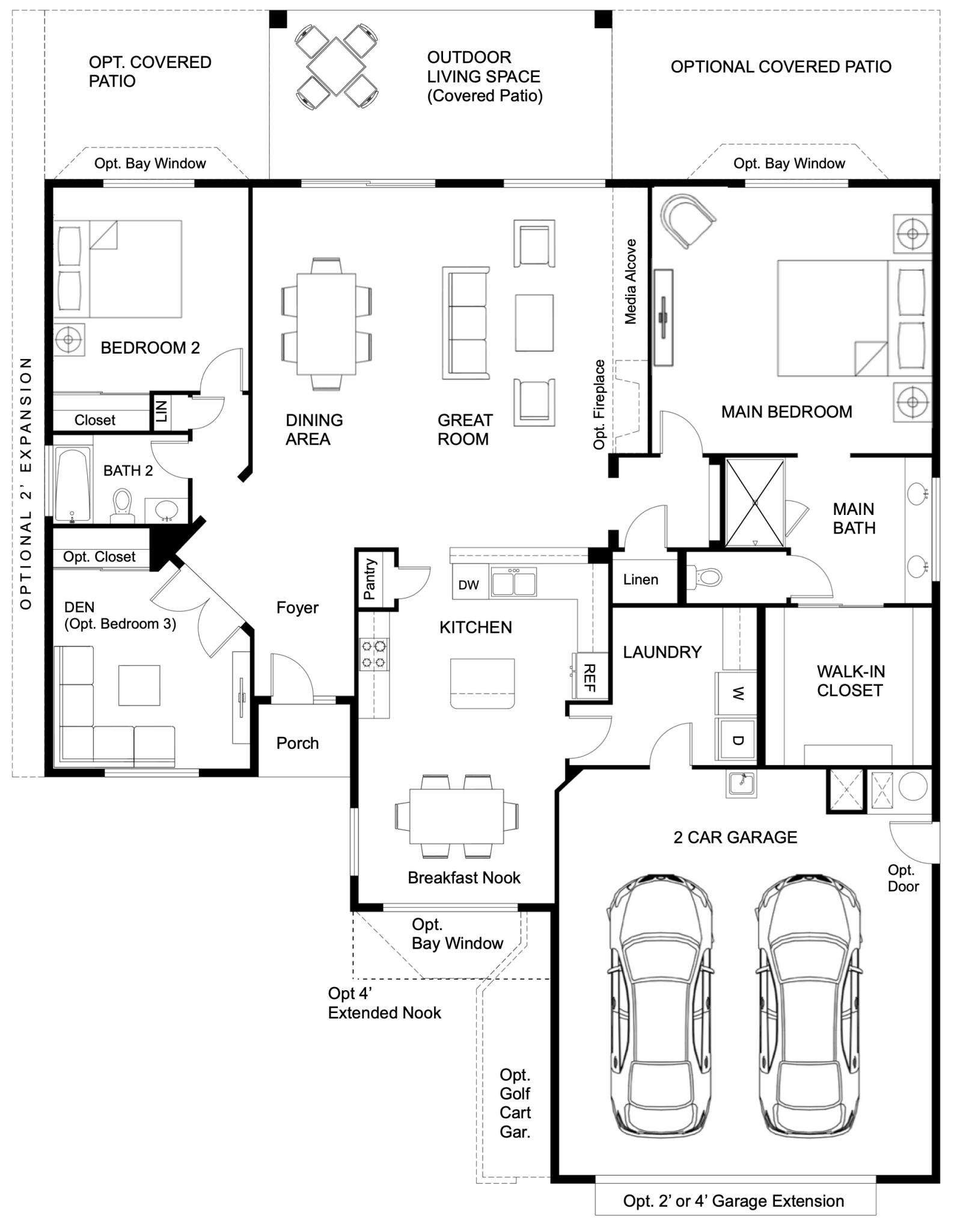 Laredo Floor plan | Quail Creek Homes