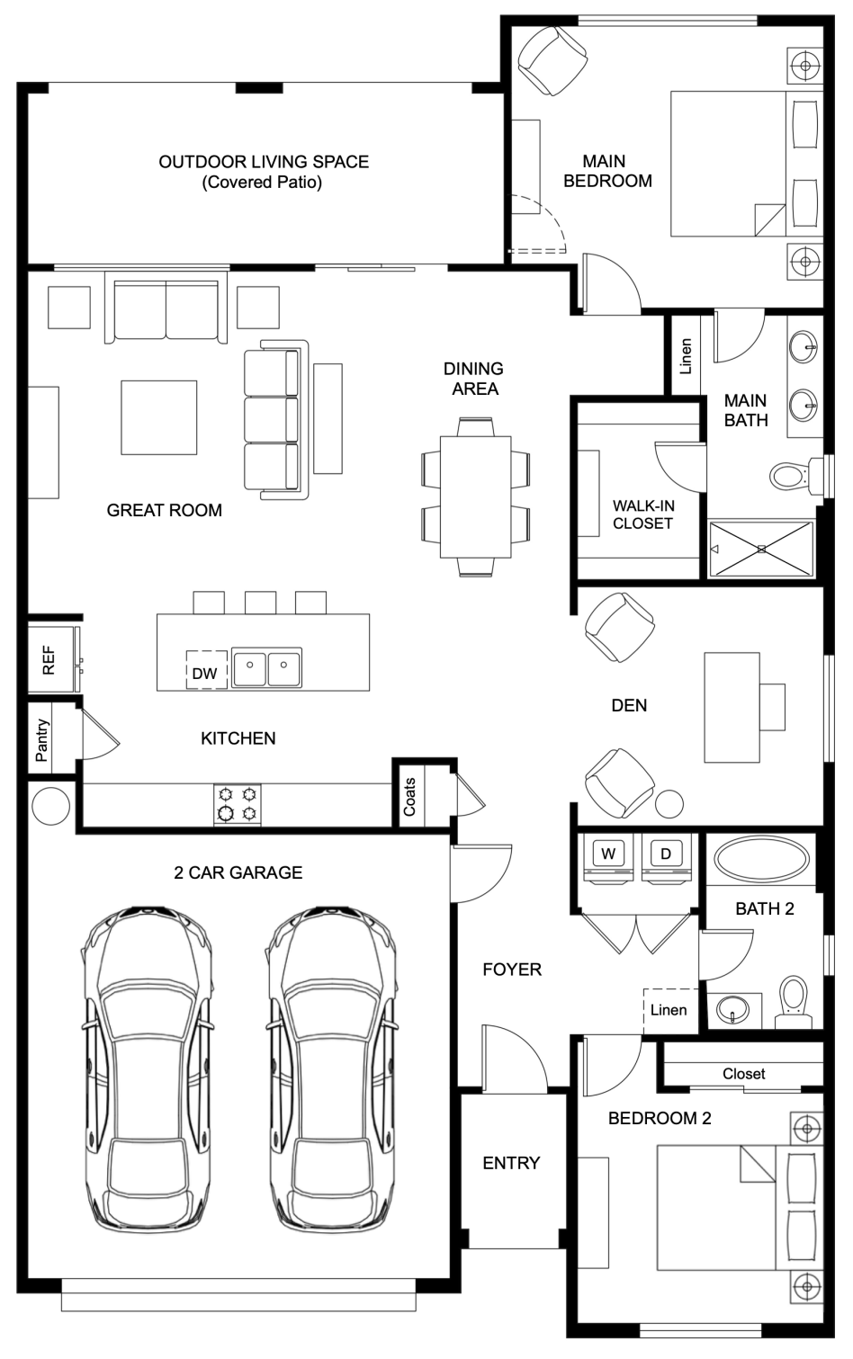 Primrose Villa floor plan at Quail Creek