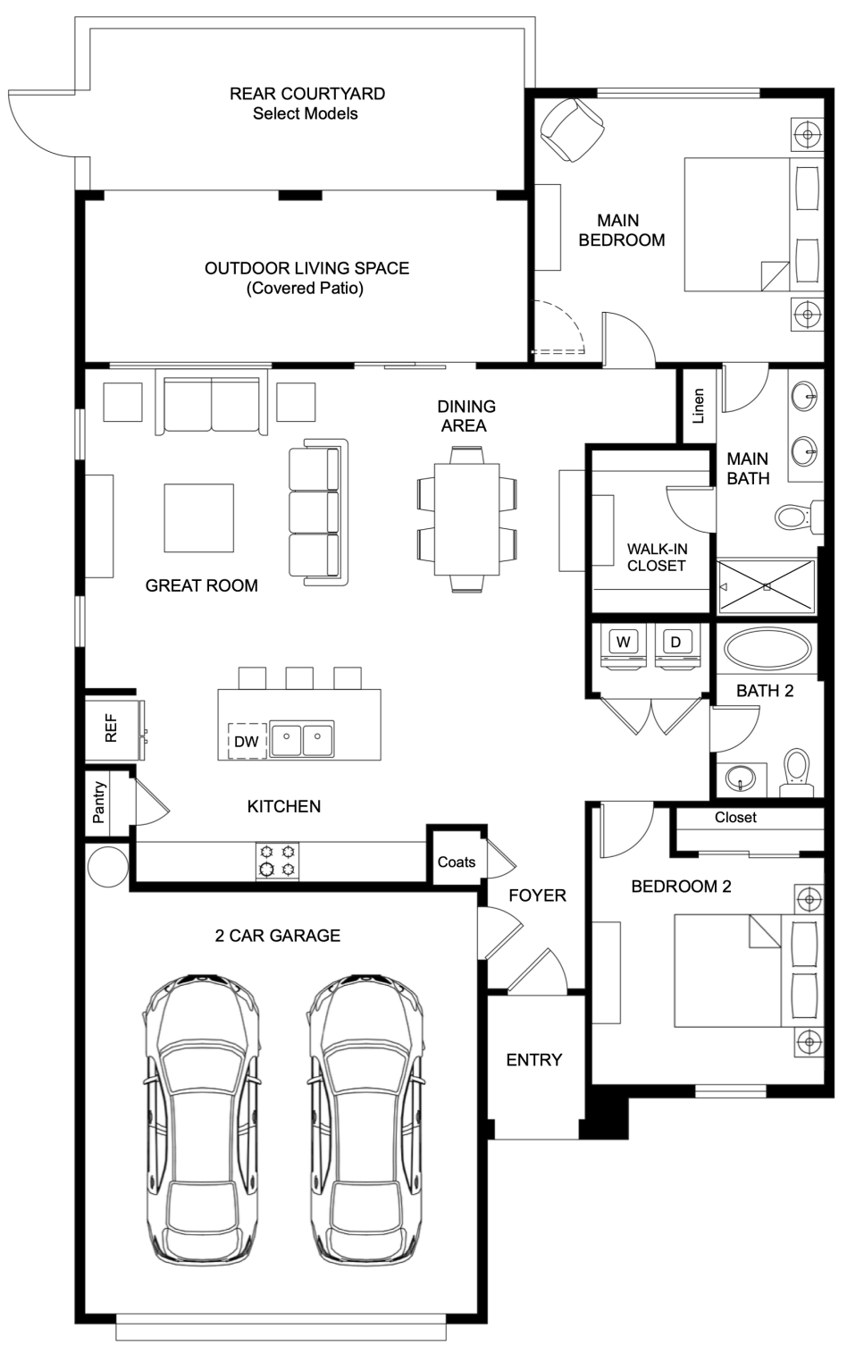 Sagebrush Villa floor plan at Quail Creek