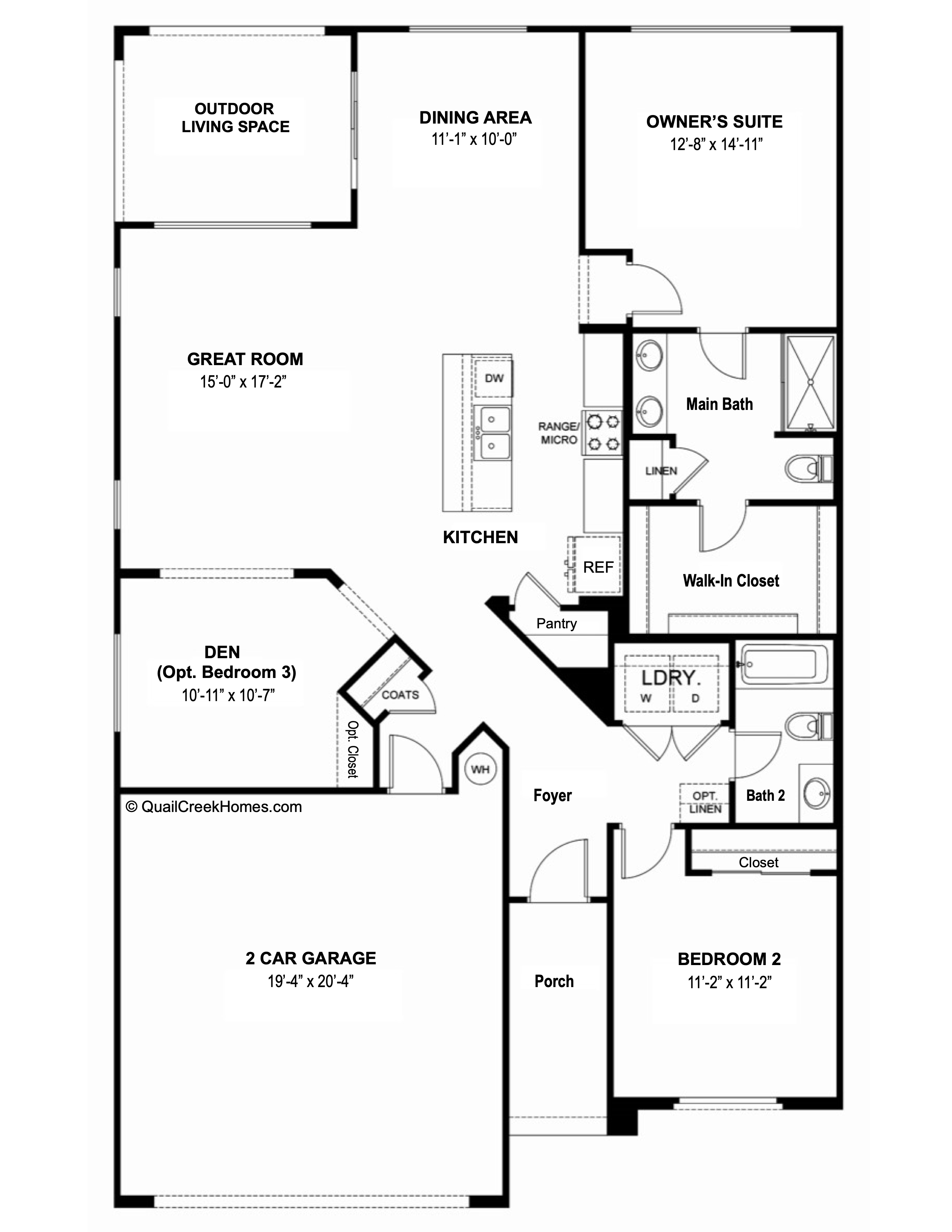 ariat Villa floor plan, Quail Creek