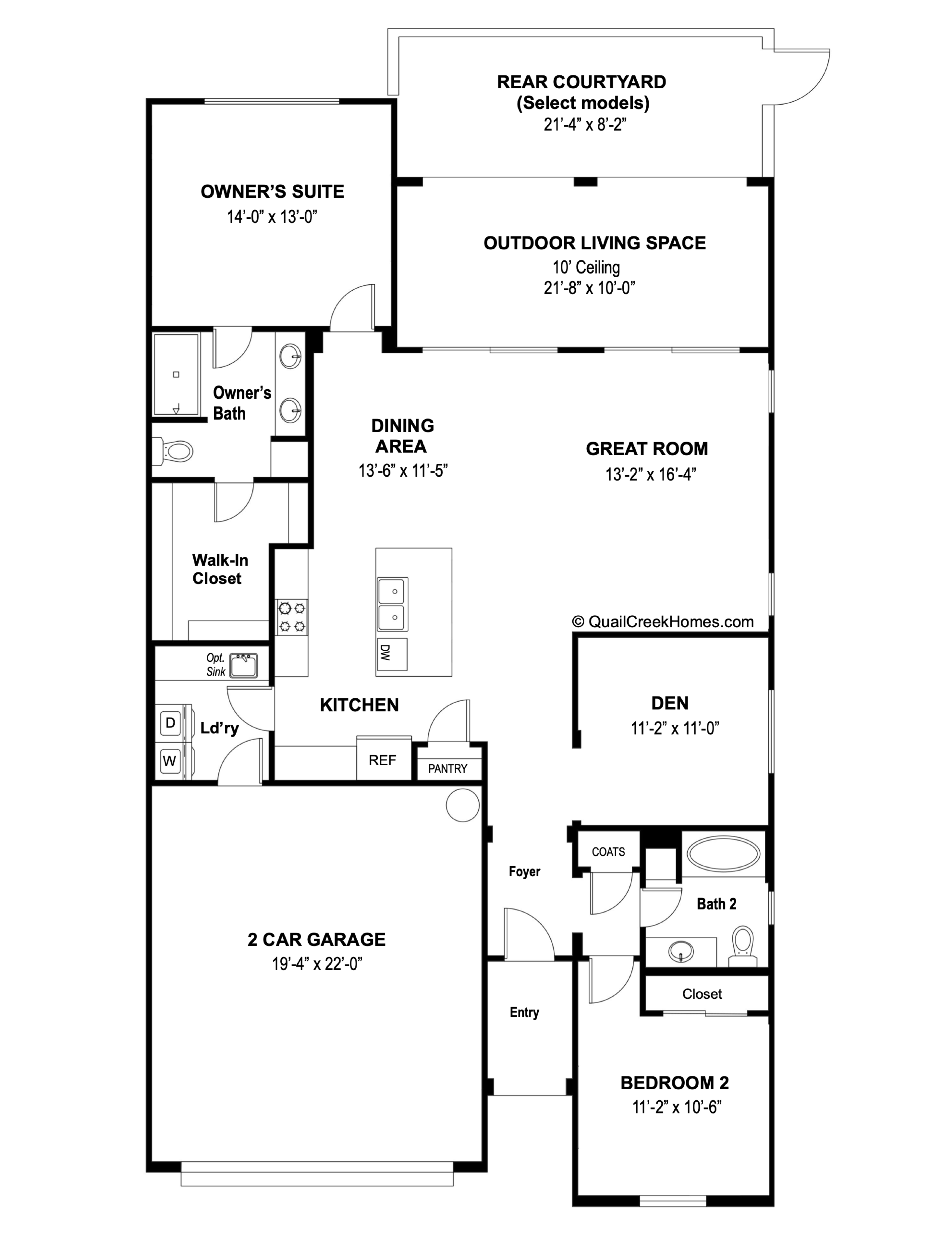 Ocotillo Villa Floor Plan Quail Creek