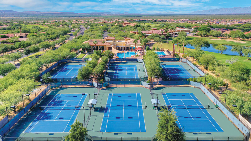 Tennis and Bocce courts at Anza Athletic Center